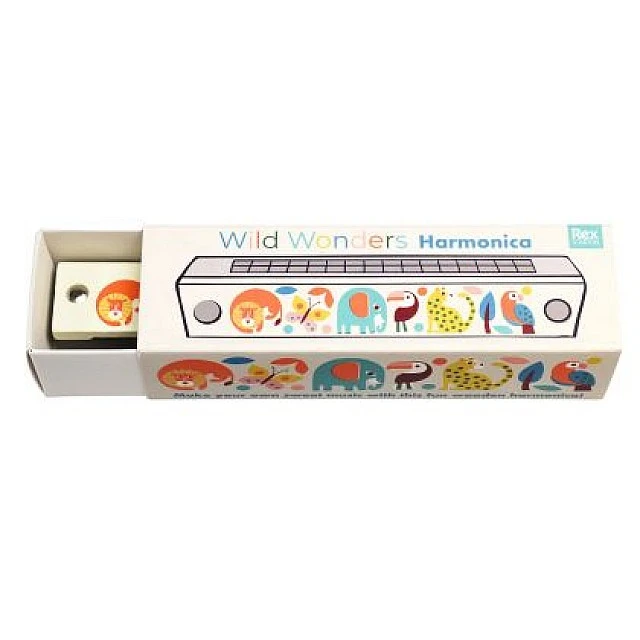 Wooden harmonica - Wild animals - Rex London