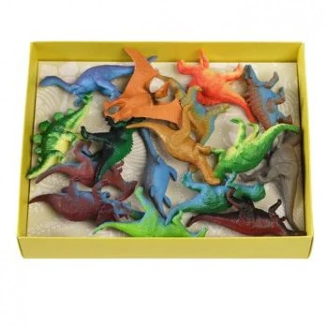 Set of 16 dinosaur figurines