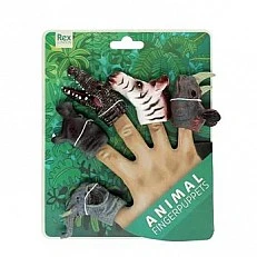 Safari Finger Puppets (5 pcs.) - Rex London