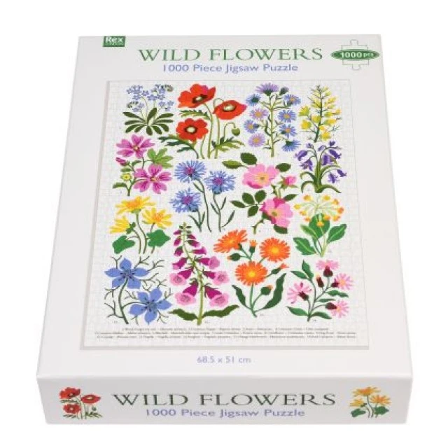Puzzle (1000 pieces) - Wildflowers - Rex London