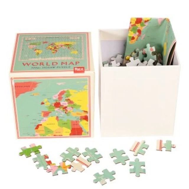 Puzzle (300 pieces) - World Map - Rex London