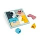Wooden puzzle with silicone shapes - BIGJIGS