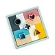 Wooden puzzle with silicone shapes - BIGJIGS