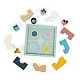 Wooden puzzle with silicone shapes - BIGJIGS