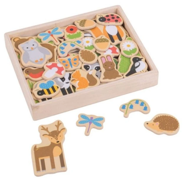 Bigjigs- Wooden magnets - Forest