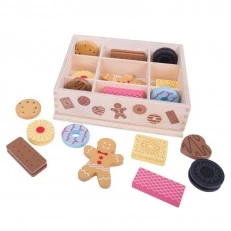 Bigjigs- Wooden biscuits in a box