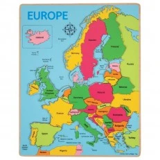 Bigjigs - Wooden puzzle - Map of Europe