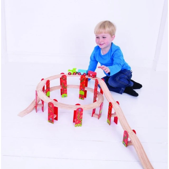 Bigjigs- Wooden track with rails