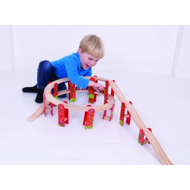 Bigjigs- Wooden track with rails