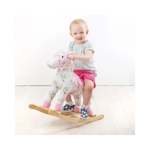 Bigjigs- Floral wooden rocking horse