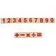 Wooden math game based on the Montessori method