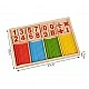 Wooden math game based on the Montessori method