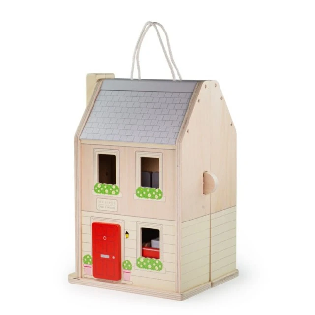Bigjigs- Wooden folding dollhouse