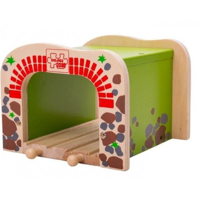 Bigjigs wooden railway Double tunnel