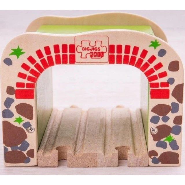 Bigjigs wooden railway Double tunnel