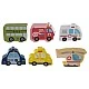 Large wooden set for children with cubes, puzzle and constructor