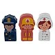 Large wooden set for children with cubes, puzzle and constructor
