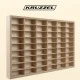 Дървен рафт за съхранение на колички и играчки - 54 отделения - Kruzzel