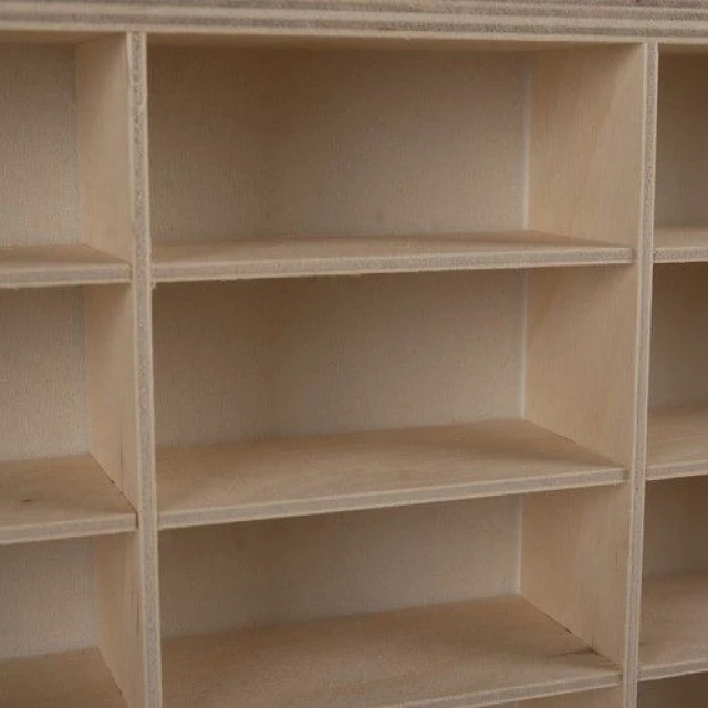 Wooden shelf for storing strollers and toys - 54 compartments - Kruzzel