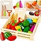 Wooden vegetable cutting board and accessories - 34 pieces - Kruzzel