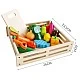 Wooden vegetable cutting board and accessories - 34 pieces - Kruzzel