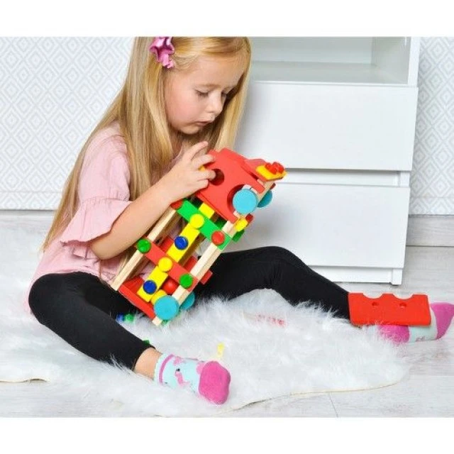 Wooden educational truck with hammer - Iso Trade