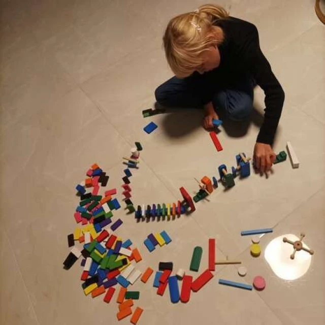Wooden dominoes - 360 pieces - Kruzzel