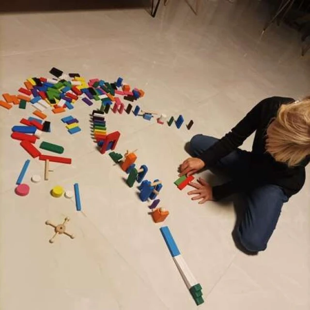 Wooden dominoes - 360 pieces - Kruzzel