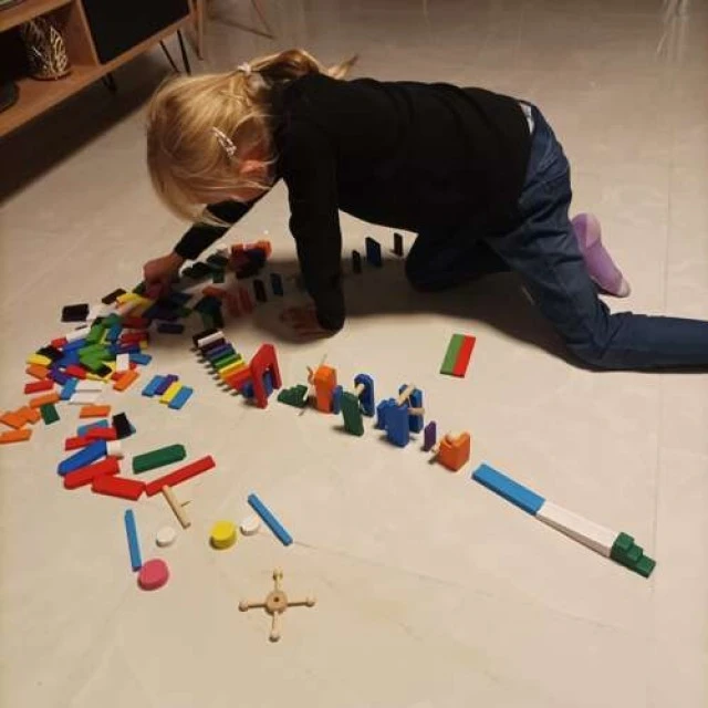 Wooden dominoes - 360 pieces - Kruzzel