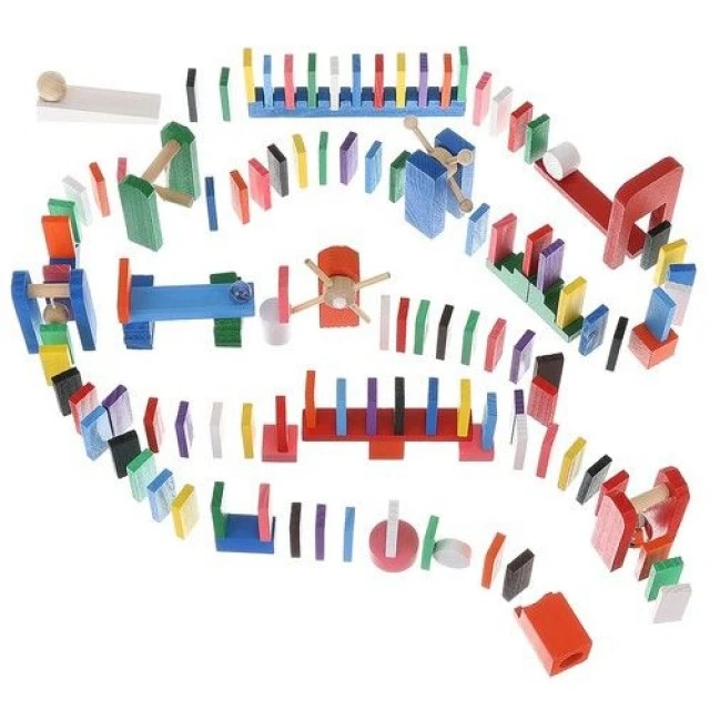 Wooden dominoes - 360 pieces - Kruzzel