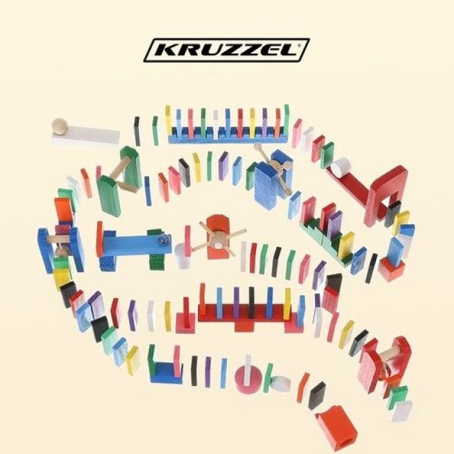 Wooden dominoes - 360 pieces - Kruzzel