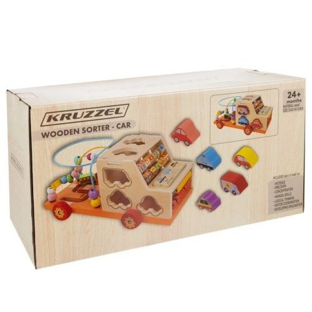 Wooden sorter - Car - Kruzzel