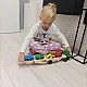 Дървен камион - влекач + комплект колички - Kruzzel