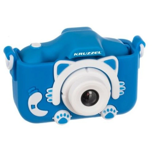 Blue Digital Full HD Camera with + 32GB Memory Card and Built-in Games and Selfie Camera - Kruzzel