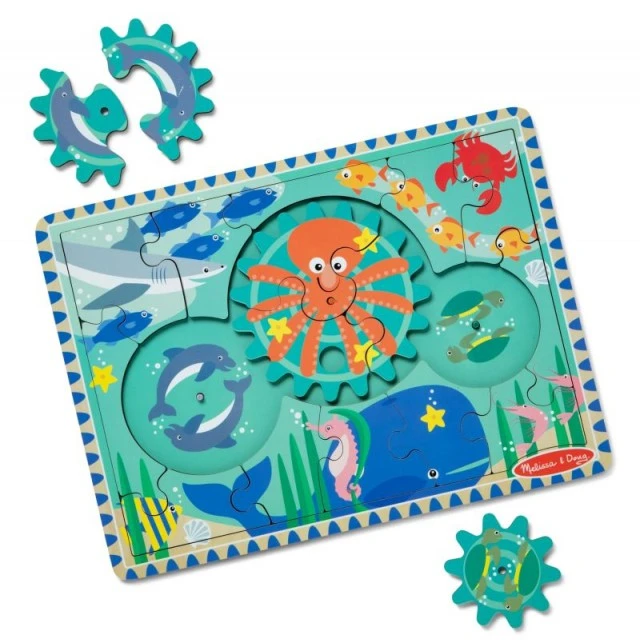 Wooden sea floor puzzle 18 pieces - Melissa & Doug