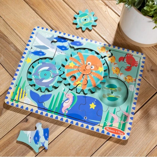 Wooden sea floor puzzle 18 pieces - Melissa & Doug