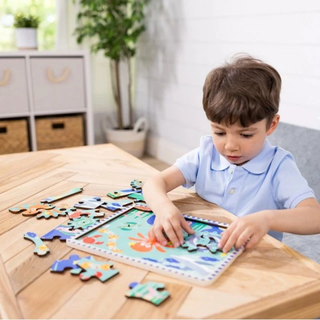 Wooden sea floor puzzle 18 pieces - Melissa & Doug
