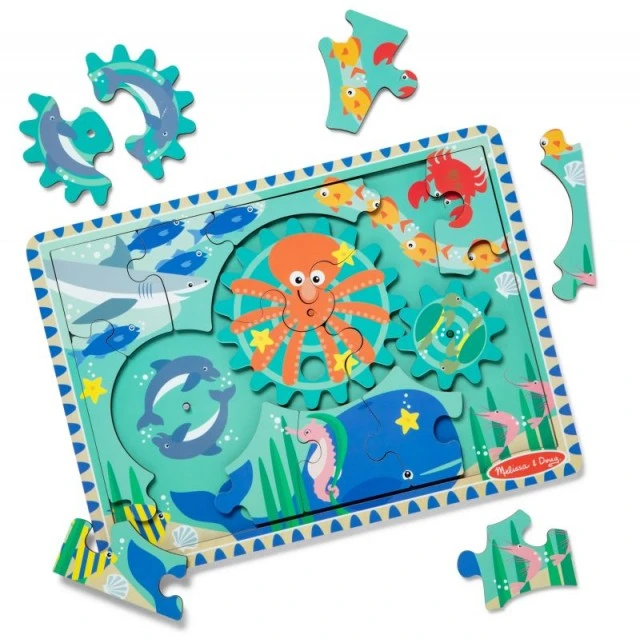 Wooden sea floor puzzle 18 pieces - Melissa & Doug