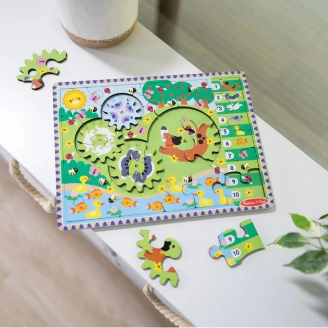 Дървен пъзел с животни - 24 части - Melissa & Doug