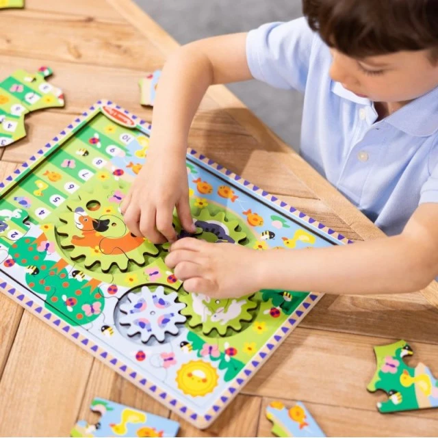 Дървен пъзел с животни - 24 части - Melissa & Doug