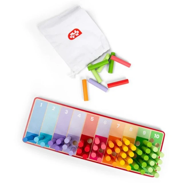 Bigjigs Counting sticks - Rainbow