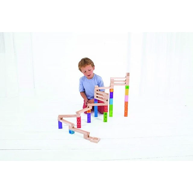 Bigjigs - Wooden ball track - Competition (damaged packaging)