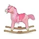 Plush rocking horse Rose