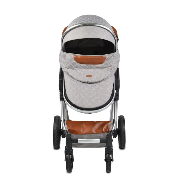 Combined baby stroller Alma light gray