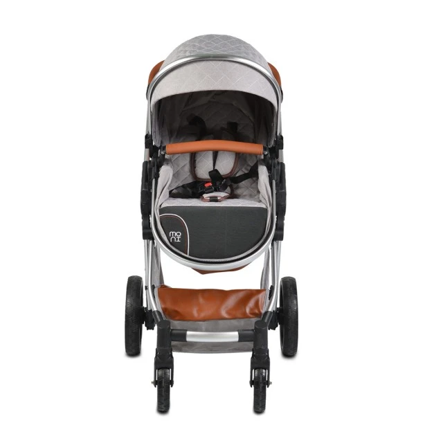 Combined baby stroller Alma light gray