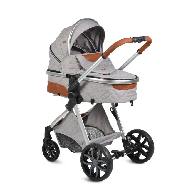 Combined baby stroller Alma light gray