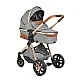 Baby stroller Alma beige dark grey