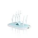 Dryer for bottles and accessories Coral blue