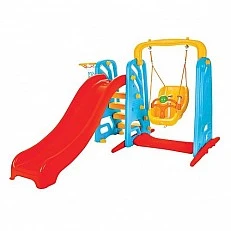 Slide with swing Wavy 06141 red