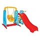 Wavy slide and swing set 06141 red